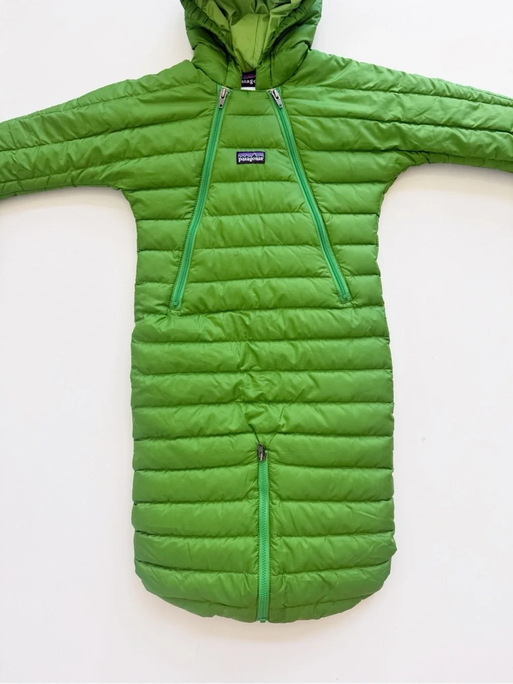 Patagonia Infant Down Sweater Bunting Green Size 6M